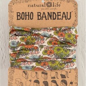 NATURAL LIFE Boho Bandeau Retro Daisy Cream Hair Accessory FULL Size